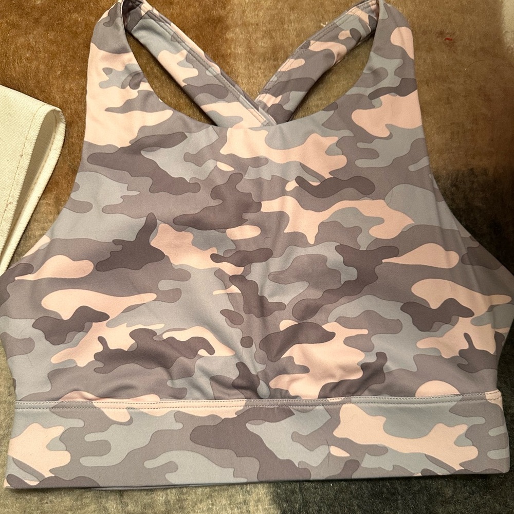 PINK CAMO SPORTS BRA